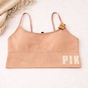 VS PINK Seamless Sports Bra XL Lightly Lined Wireless Pull On Low Impact Stretch